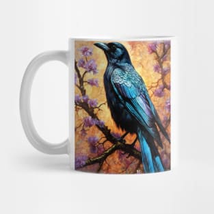 Crow bird painting colors art #crow Mug